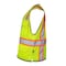 Dome75 HI-Vis Solid Front/Mesh Back Safety Vest SM/MD Class ANSI/ISEA 107-2020 Class 2 6 Pockets DV2123S - alternate 8