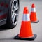 Dsv Standard Traffic Safety Cones 18 in with Heavy Black Base and Reflective Collar 4 PK, Orange, PVC, 4PK 97418 - alternate 4