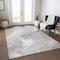 Homeroots 3' X 5' Ivory And Gray Abstract Washable Indoor Outdoor Area Rug 611228 - alternate 9