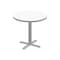 Correll Round Cafe Table, 30 in W, 30 in L, 29 in H, Particleboard Top, Frosty White SXT30DER-80-98-13 - alternate 1