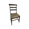 Homeroots Set of Two Dark Brown Wood Ladder Back Dining Side Chairs 522052 - alternate 8