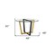 Homeroots 48" Clear And Gold Glass And Iron Sled Base Round Top Dining Table 569432 - alternate 18