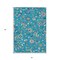 Homeroots 3' X 5' Teal Blue Ivory And Pink Floral Washable Indoor Outdoor Area Rug 597848 - alternate 9