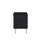 Homeroots Contemporary Black And Brass Nightstand 319131 - alternate 7
