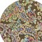 Homeroots 8' Chocolate And Artichoke Green Round Paisley Washable Indoor Outdoor Area Rug 588602 - alternate 8