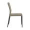 Armen Living Kash Upholstered Dining Chair in Taupe Gray Faux Leather and Black Metal Legs - Set of 2 LCKASITAGRYBLK - alternate 8