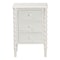 Baxton Studio Malinda Classic White Wood 3-Drawer End Table with Spindle Legs 253-14066-ZORO - alternate 9