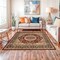 World Rug Gallery Traditional Oriental Medallion Design Area Rug 6 ft 6 in x 6 ft 6 in Square Burgundy 101BURGUNDY6SQ - alternate 1
