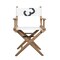 Whitecap Teak Director's Chair with Sail Cloth Seating - 18in 61044 - alternate 2