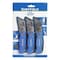 Sheffield Utility Knife, 3-Blade, Textured Grip Handle, Blue Handle 12514 - alternate 5