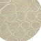 Homeroots 8' Tan Ivory And Green Round Abstract Washable Indoor Outdoor Area Rug 600566 - alternate 7