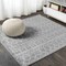 Jonathan Y Moroccan HYPE Boho Vintage Diamond Gray/Ivory 6 ft Square Area Rug MOH101C-6SQ - alternate 1