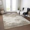 Homeroots 9' X 12' Taupe And Beige Abstract Washable Indoor Outdoor Area Rug 599530 - alternate 9