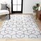 Jonathan Y Tumbling Blocks Modern Geometric White/Gray 5 ft. x 8 ft. Area Rug SEU101K-5 - alternate 1