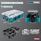 Makita Deep Medium Organizer, 6-3/8 in H T-90043 - alternate 9