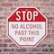 Signmission Stop No Alcohol Past This Point, 6 Inch X 6 Inch, Plastic Sign OC-P-6-222 - alternate 6