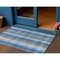 Homeroots 3' X 5' Denim Blue Sky Blue And Beige Plaid Washable Indoor Outdoor Area Rug 613963 - alternate 1
