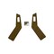 K&M Mfg Door Handle Panels for International Harvester 86-88 Series Tractors Pair Western Brown 4218.KMM - alternate 1