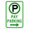 Sign Solutions Usa Parking Sign, 12 in W, Aluminum Sign, White DUS12DWT1218R7-22AR - alternate 1