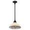 Jonathan Y Jasper 12.25" 1-Light Farmhouse Industrial Indoor/Outdoor Iron LED Pendant, Matte Almond JYL7611J - alternate 9