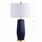 Jonathan Y Roman 28.5" Ceramic LED Table Lamp, Navy JYL5045A - alternate 8