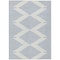 Homeroots 3' X 5' Ivory And Blue Geometric Washable Indoor Outdoor Area Rug 598752 - alternate 8