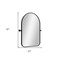 Homeroots 32" Black Arch Iron Framed Bathroom Vanity Mirror 565037 - alternate 6