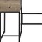 Homeroots 47" Brown and Black Writing Desk With Four Drawers 491421 - alternate 5