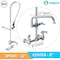 Amgood Wall-Mounted Pre-Rinse Assembly with 8 in. Centers and 12 in. Add On Faucet AMG FCT-WM-PR-ADD-A3-Z - alternate 8