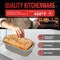 Bakken- Swiss White Marble Nonstick Loaf Pans Set of 4, 7in to 11in, Oven Safe to 450 DegF, Dishwasher Safe BK4LOA4WHT - alternate 7