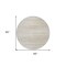 Homeroots 8' Linen Gray And Beige Round Striped Washable Indoor Outdoor Area Rug 597261 - alternate 8
