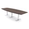 Skutchi Designs 10ft Boat Conference Table With Power | Harmony Series | 10 Person Meeting Room Table HAR-BOT-48X120-T-H3041-NA - alternate 1