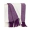 Homeroots Purple Woven Cotton Throw Blanket 478680 - alternate 7
