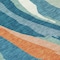 Homeroots 5' X 8' Teal Blue Copper And Ivory Abstract Washable Indoor Outdoor Area Rug 601009 - alternate 8