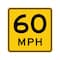 Sign Solutions Usa Traffic Sign, 30 in Width, Aluminum Sign, Square DUS10HYE3030W13-1P60 - alternate 1
