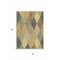 Homeroots 3' X 5' Brown Gold And Taupe Argyle Washable Indoor Outdoor Area Rug 613705 - alternate 9