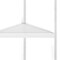 Homeroots White Solid Wood Corner Bookcase 379944 - alternate 6