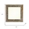 Homeroots 6" x 6" Gray Solid Wood Tabletop Picture Frame 379896 - alternate 5