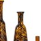 Homeroots Set of Three Amber Abstract Swirl Glass Decorative Bottles With Stoppers, 3PK 574229 - alternate 8