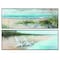 Homeroots 36" X 12" Woodtoned Frame Wind Water, Set Of 2, 2PK 365836 - alternate 1