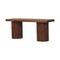 Homeroots 43in Brown Genuine Leather and Solid Wood Upholstered Bench 723437 - alternate 10
