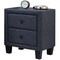 Homeroots 2-Tone Gray Upholstered Contemporary Nightstand 285885 - alternate 1
