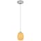 Access Lighting Brandy FireBird, Pendant, Brushed Steel Finish, White Firebird Glass 28023-1C-BS/WHTFB - alternate 6