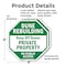 Signmission Dune Rebuilding Keep Off Dunes Priv, 6 inch X 6 inch, Plastic Sign, 2PK OC-P-2PACK-6-50 - alternate 7