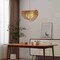 Vidalite Sovev 1-Light Pendant Lamp with Rattan and Opal Glass Shade, Brushed Brass Canopy, Adjustable Height CE1009208 - alternate 8