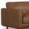 Homeroots 89" Brown Leather Sofa With Ottoman 641077 - alternate 8