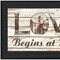 Homeroots Love Begins at Home 2 Black Framed Print Wall Art 407415 - alternate 5
