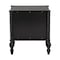 Baxton Studio Callison Spindle Nightstand - 2-Drawer Bedside Table with Turned Accents for Bedroom, Black 271-14736-ZORO - alternate 10
