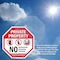 Signmission Private Property No Trespassing Sol, 6 Inch X 6 Inch, Plastic Sign OC-P-6-141 - alternate 7