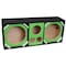 Deejay Led Two 12in Woofers plus Two Tweeters and One Horn GREEN VINYL Empty Chuchera Speaker Enclosure D12T2H1VYGREEN - alternate 7